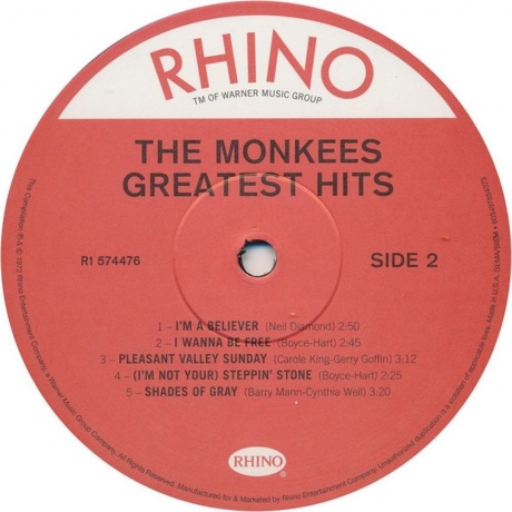 The Monkees - Greatest Hits (0603497854073) виниловая пластинка - фото 5