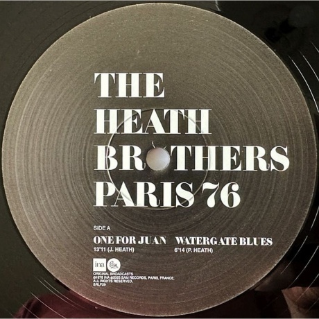 The Heath Brothers - Paris 76’ (Analogue) (3770010277170) виниловая пластинка - фото 3