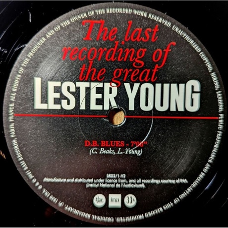Lester Young - Le Dernier Message (Analogue) (3770010277118) виниловая пластинка - фото 5