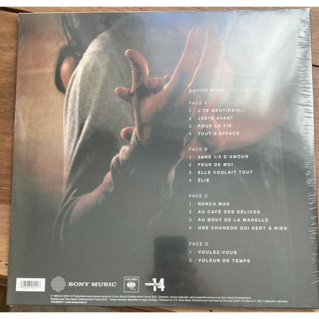 Patrick Bruel - Juste Avant (0196588905117) виниловая пластинка - фото 2