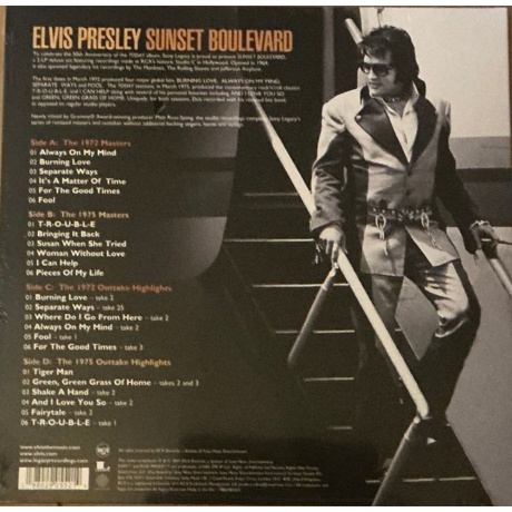 Elvis Presley - Sunset Boulevard (0198029055214) виниловая пластинка - фото 2