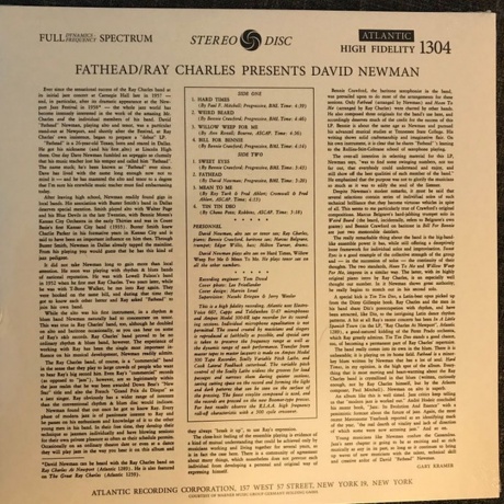 David Newman - Fathead (Analogue) (4260019715807) виниловая пластинка - фото 3