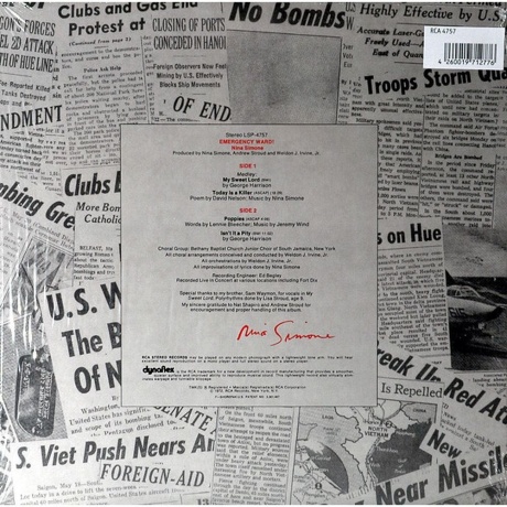 Nina Simone - Emergency Ward (Analogue) (4260019712776) виниловая пластинка - фото 2