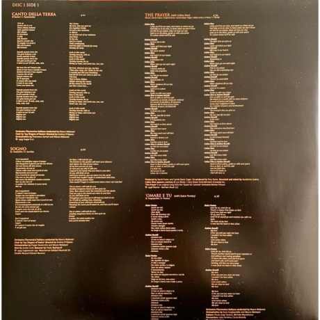 Andrea Bocelli - Sogno (0602547189349) виниловая пластинка - фото 3