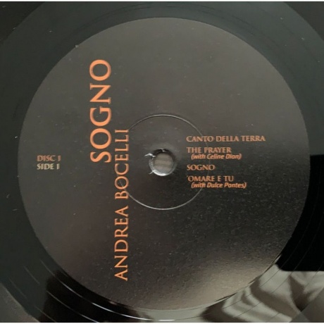 Andrea Bocelli - Sogno (0602547189349) виниловая пластинка - фото 7