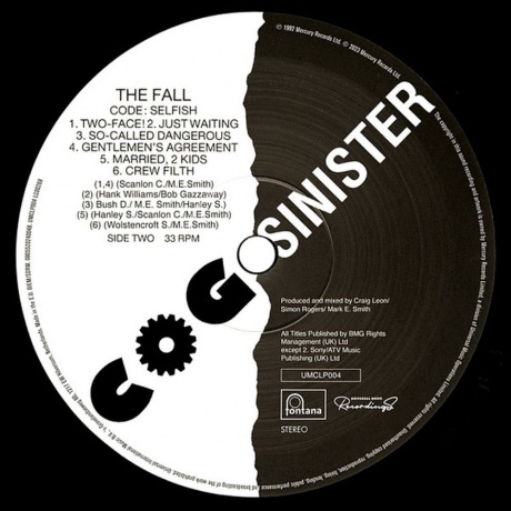 The Fall - Code: Selfish (0805520240048) виниловая пластинка - фото 4