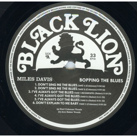 Miles Davis - Bopping The Blues (0711574703111) виниловая пластинка - фото 3