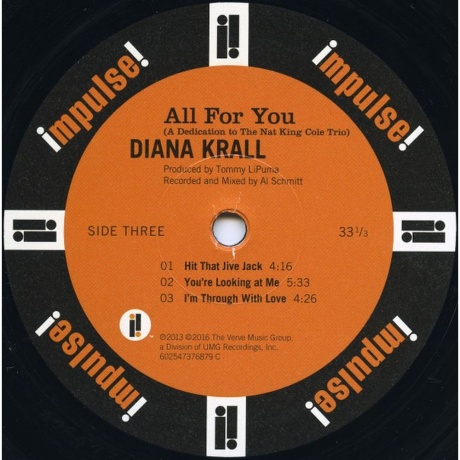 Diana Krall - All For You (0602547376510) виниловая пластинка - фото 5
