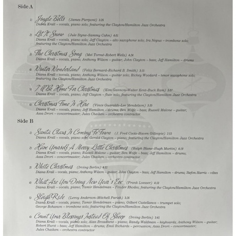Diana Krall - Christmas Songs (coloured) (0602458521016) виниловая пластинка - фото 3
