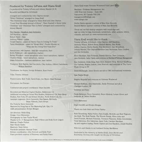 Diana Krall - Christmas Songs (coloured) (0602458521016) виниловая пластинка - фото 4