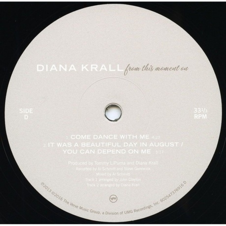 Diana Krall - From This Moment On (0602547376893) виниловая пластинка - фото 7