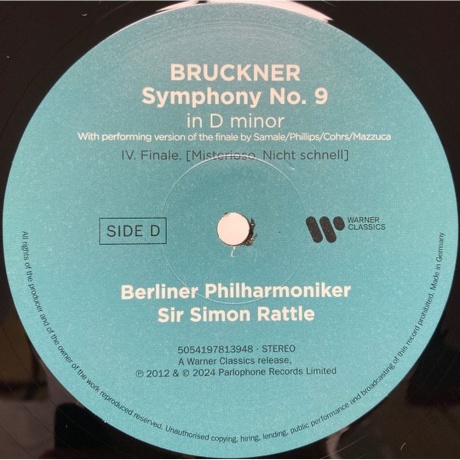 Simon Rattle - Bruckner: Symphony No.9 (5054197813948) виниловая пластинка - фото 9