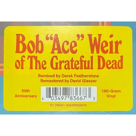 Bob Weir - Ace (0603497836673) виниловая пластинка - фото 4