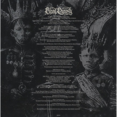 Arch Enemy - Blood Dynasty (0198028389815) виниловая пластинка - фото 12