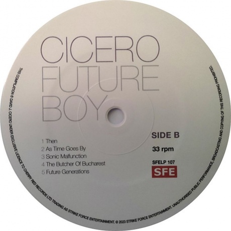 Cicero - Future Boy (coloured) (5013929851719) виниловая пластинка - фото 3