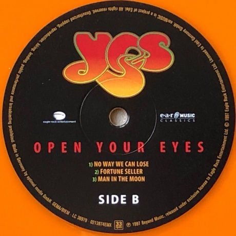 Yes - Open Your Eyes (coloured) (4029759138747) виниловая пластинка - фото 7