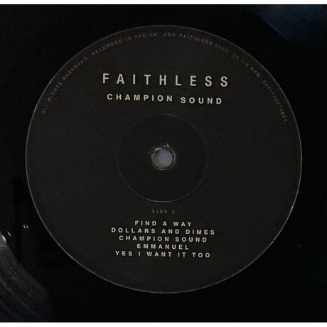 Faithless - Champion Sound (3760420425186) виниловая пластинка - фото 7