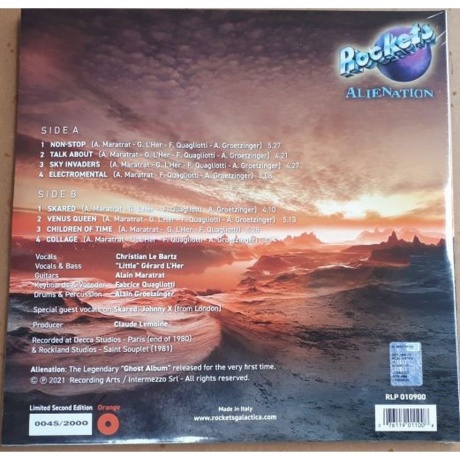 Rockets - Alienation (coloured) (0076119011008) виниловая пластинка - фото 2