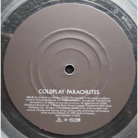 Coldplay - Parachutes (5021732630865) виниловая пластинка - фото 7