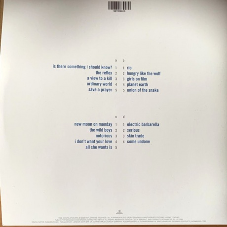 Duran Duran - Greatest (5021732830470) виниловая пластинка - фото 3