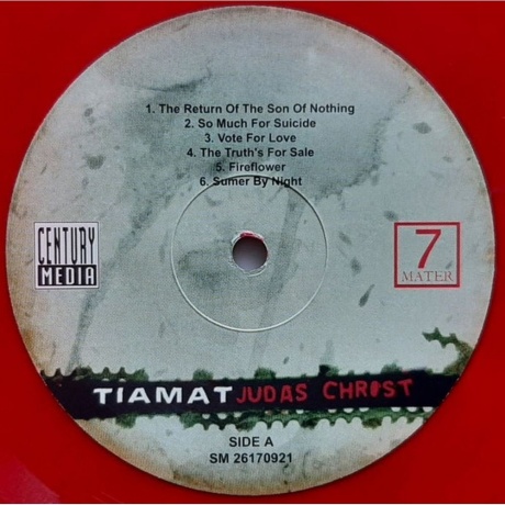 Tiamat - Judas Christ (coloured) (0617669419489) виниловая пластинка - фото 7