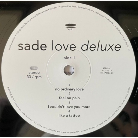 Sade - Love Deluxe (Half Speed) (0196587848316) виниловая пластинка - фото 3