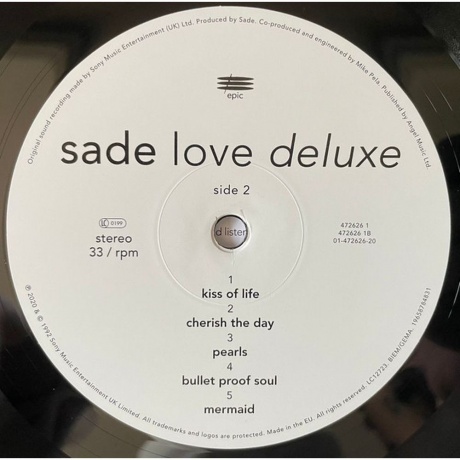 Sade - Love Deluxe (Half Speed) (0196587848316) виниловая пластинка - фото 4