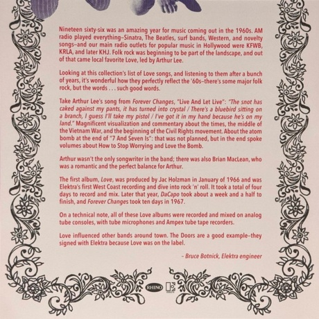 Love - The Elektra Singles (0081227811594) виниловая пластинка - фото 7