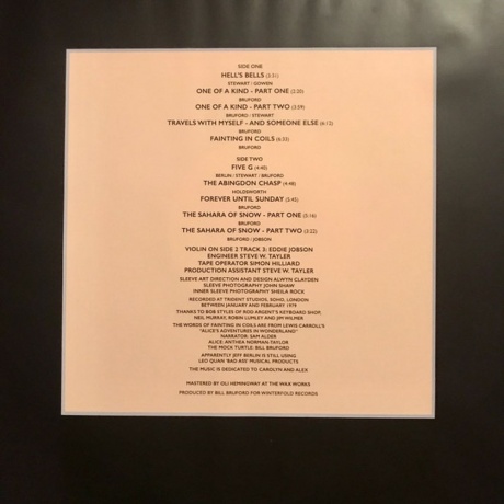 Bruford - One Of A Kind (5013929791428) виниловая пластинка - фото 6