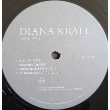 Diana Krall - Live In Paris (0602547376954) виниловая пластинка - фото 5
