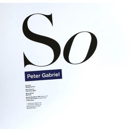 Peter Gabriel - So (0884108016404) виниловая пластинка - фото 2