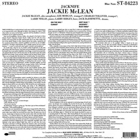 Jackie McLean - Jacknife (Analogue, Tone Poet) (0602455845917) виниловая пластинка - фото 2