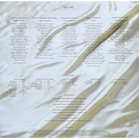 Bryan Ferry - Olympia (coloured) (4099964039634) виниловая пластинка - фото 7