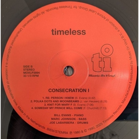 Bill Evans - Consecration (8719262038400) виниловая пластинка - фото 5
