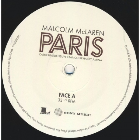Malcolm McLaren - Paris (0198028035019) виниловая пластинка - фото 5