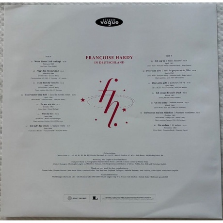 Franсoise Hardy - In Deutschland (0198029086416) виниловая пластинка - фото 4