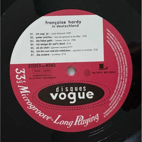 Franсoise Hardy - In Deutschland (0198029086416) виниловая пластинка - фото 6