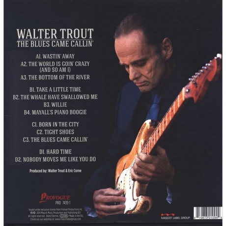 Walter Trout - Blues Came Callin (0819873010944) виниловая пластинка - фото 2