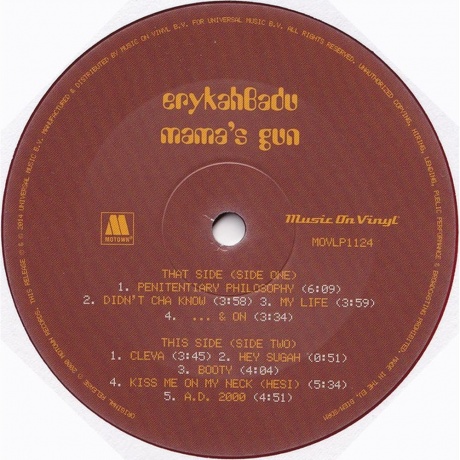 Erykah Badu - Mama'S Gun (0600753486092) виниловая пластинка - фото 4