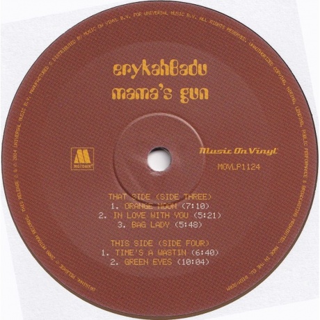 Erykah Badu - Mama'S Gun (0600753486092) виниловая пластинка - фото 6