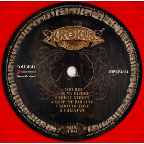 Krokus - Hoodoo (Translucent Red) (8719262040144) виниловая пластинка - фото 4