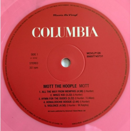 Mott The Hoople - Mott (Pink) (8719262039322) виниловая пластинка - фото 5
