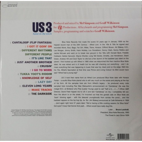 Us3 - Hand On The Torch (0600753948095) виниловая пластинка - фото 2