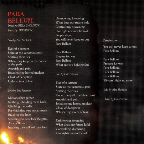 Testament - Para Bellum (Copper) (4065629752279) виниловая пластинка - фото 28