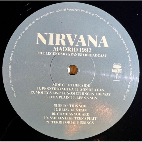 Nirvana - Madrid 1992 (0803341533233) виниловая пластинка - фото 6
