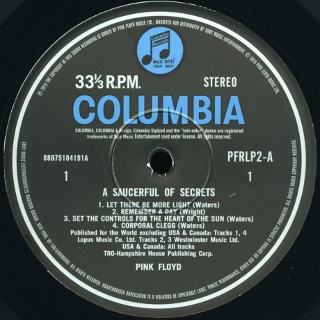 Pink Floyd - A Saucerful Of Secrets (0888751841918) виниловая пластинка - фото 3