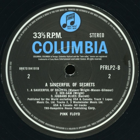 Pink Floyd - A Saucerful Of Secrets (0888751841918) виниловая пластинка - фото 4