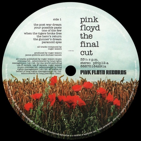 Pink Floyd - Final Cut (0888751842915) виниловая пластинка - фото 6