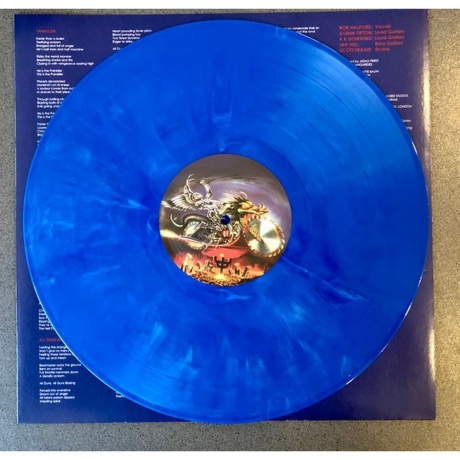 Judas Priest - Painkiller (Blue + White Marble) (0198029164213) виниловая пластинка - фото 4