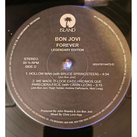 Bon Jovi - Forever (Legendary Edition) (0602478114472) виниловая пластинка - фото 13
